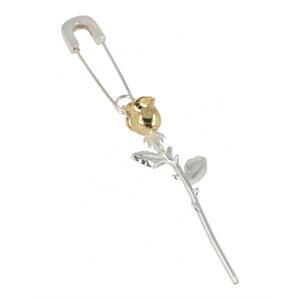 NEW AMBUSH women's rose charm single earrings in silver